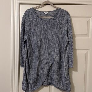 Heathered Blue Women's Tunic Top